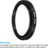 PATIKIL 34mm-37mm Metal Step Up Ring, Aluminum Camera Lens Filter Adapter Ring for Lenses Hood, Black