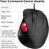 ELECOM EX-G Wired Trackball Mouse, Ergonomic Thumb Control, Smooth Tracking Roller Ball for PC Mac