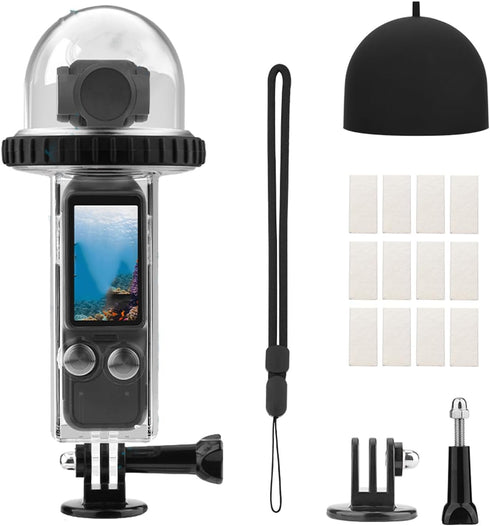 40M/131FT Dive Case for DJI Osmo Pocket 3, Waterproof Protective Underwater Housing Cover with Accessories