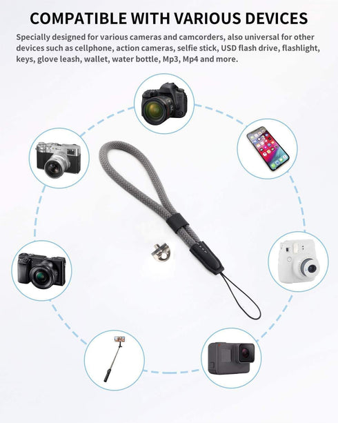 Keabroir A6700 A6600 A6500 A6400 A6300 A6100 A6000 Camera Wrist Hand Strap Soft Cotton Lanyard String Rope compatible
