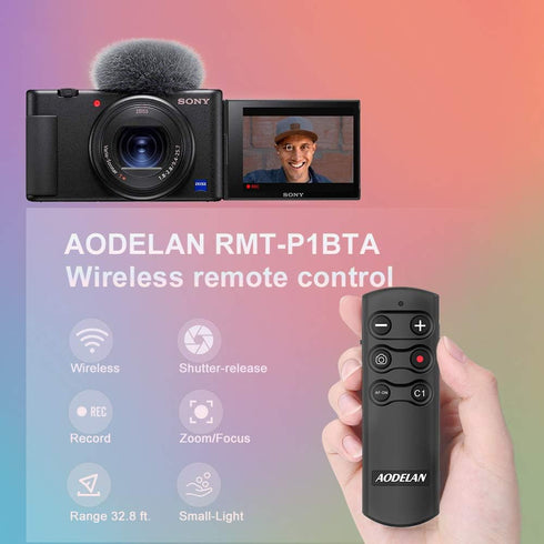 Wireless Shutter Release Camera Remote Control for Sony A7 III, A7R III, A6100, A6400, A6600, RX100 VII, RX0 II, A7R