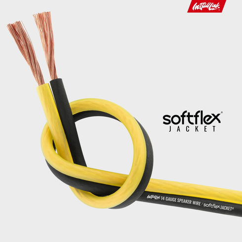 Install Link 14 AWG Gauge Speaker Wire Cable (30 Feet) for Stereo, Car or Home Theater, CCA