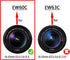 EW-60C Lens Hood & 58mm Lens Cap, Compatible for Canon T8i T7i 4000D Camera Kit EF-S 18-55mm Lens (2 Pack)