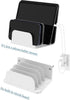 NOTMBESTM 4-Slot Wall Mount Phone Holder for Smartphones and Tablets, Phone Shelf with Docking Station Compatible