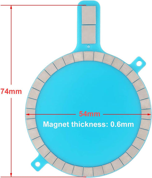 XZC Mag Safe Magnet Sticker, Strong Magnetic Cover Sticker for Mag Safe DIY Wireless Charging for iPhone (2Pcs)