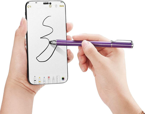 Fonus Purple Stylus for Galaxy A03s A13 A14 A23 A53 A54 5G Phones - Touch Screen Pen Fiber Tip Aluminum Lightweight M9X Compatible with Samsung Galaxy A03s/A13/A14/A23/A53/A54 5G