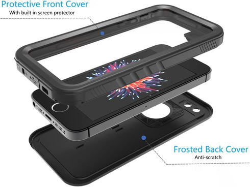 SPORTLINK Waterproof Case for iPhone SE 3rd 2022/iPhone SE 2nd 2020/iPhone 7/8, Built-in Screen Protector, Full Body