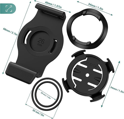 TUSITA 26mm QuickFit Quarter-Turn Bike Mount | Compatible with Garmin Fenix 6X Pro, Fenix 7X