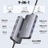 Reborn 9-in-1 4K 2HDMI 1Gbps 5Gbps 3.0, 100W Laptop Docking Station Dual Monitor, USB C Hub Dual Monitor with Ports