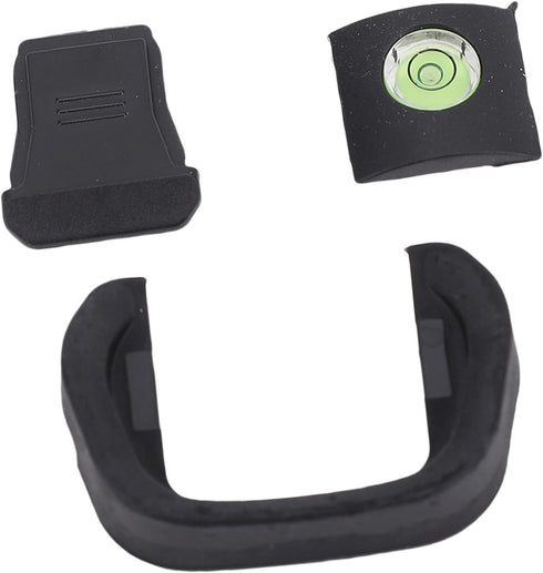 R5 R6, Pomya Camera Eyecup Viewfinder & Hot Shoe Cover Cap with Bubble Spirit Level Kit - Compatible with Soft Silicone