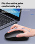 Ergonomic Wireless Keyboard and Mouse Combo, 2.4G Full Sized Keyboard with 12 Short-Cut Keys and Quiet Click Mouse