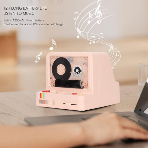 VBESTLIFE Bluetooth Cassette Player - Portable Stereo Tape Retro Bluetooth Speaker with Dual Magnetic Speakers