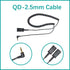 Daily Headset 2.5mm Quick Disconnect Coil Cable for Plantronics QD, Works with Cordless or Cell Phones
