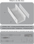 Under Desk Laptop Holder, Macbook Drawer Mount for Keyboard & Small Devices, Cable Box Wall Mount Tray Organizer White