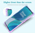 Cute Clear Gradient Slim Case for OnePlus Nord N200 5G with Tempered Glass Screen Protector (Purple/Blue)