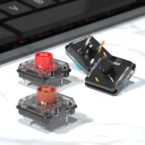 Kailh Choc V2 Red Low Profile Switches for Mechanical Keyboard, 4-Pin 50gf Linear RGB/SMD/MX Switch (10pcs)