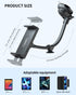 Tablet Car Mount Windshield Dashboard, Suction Cup Gooseneck Holder for 7-12.4 Inch Tablet/iPad/Samsung
