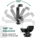 ATUMTEK Universal Smartphone Mount Adapter with 2 Cold Shoe and 1/4" Standard Screw, 360° Rotates Adjustable Clamp