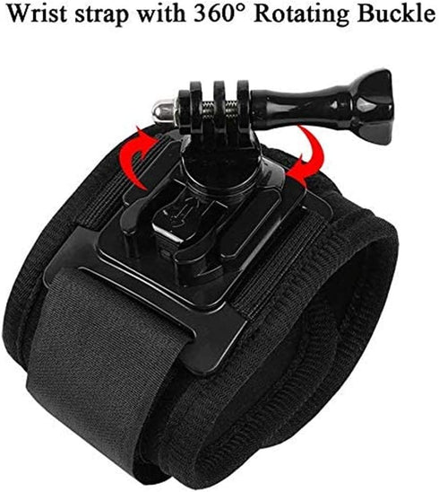 Accessories Kit for GoPro Hero 9, Insta360 One X4/X3/X2/X, Quick Release Head Strap, Chest Mount, 360 Wrist Strap