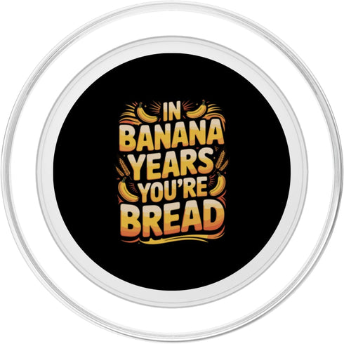 Peel And Punchline Co. Kitchen Humor Banana Bread Pun with Floating Banana PopSockets PopGrip for MagSafe