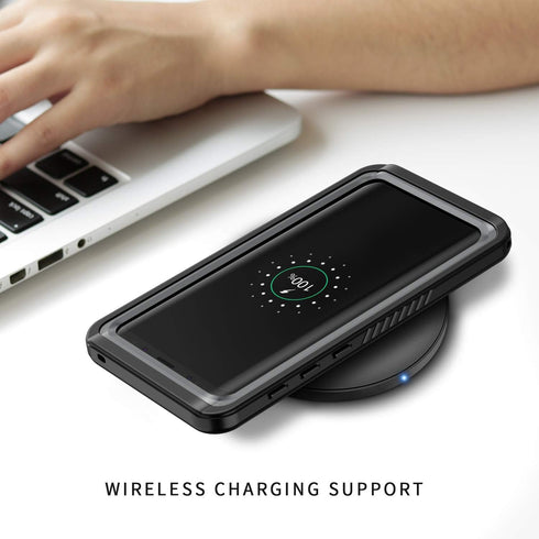 Lanhiem for Samsung Galaxy S9 Case - IP68 Waterproof Dustproof with Built-in Screen Protector
