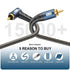90 24K Systems,Subwoofer(25ft/8m) EMK RCA Subwoofer Cable Degree RCA to RCA Audio Cable Gold-Plated Nylon Braided