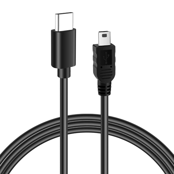USB C to Mini USB Cable 6 Feet, Mini USB to Type C Charging & Sync Data Cord, Compatible with PS3 Controller, Digital