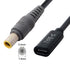 JSER Xiwai Type C USB-C Female to DC Power PD Charge Cable for Laptop, 18-20V (7.9x5.4mm for HP)