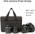 BAIGIO Camera Insert Bag Inner Case, High-Capacity Shockproof Waterproof DSLR SLR Camera Bag (Black 1)