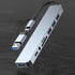 XUMIUZIY 8 1 3.0 in USB C Hub, Aluminum USB C Ethernet Multiport Adapter, Loseless USB Docking Station for Computers