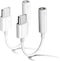 2 Pack USB C to 3.5mm Headphone Jack Adapter, Type C Port Audio Aux Cable Dongle Compatible with iPhone 15/15 Plus/15
