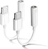 2 Pack USB C to 3.5mm Headphone Jack Adapter, Type C Port Audio Aux Cable Dongle Compatible with iPhone 15/15 Plus/15