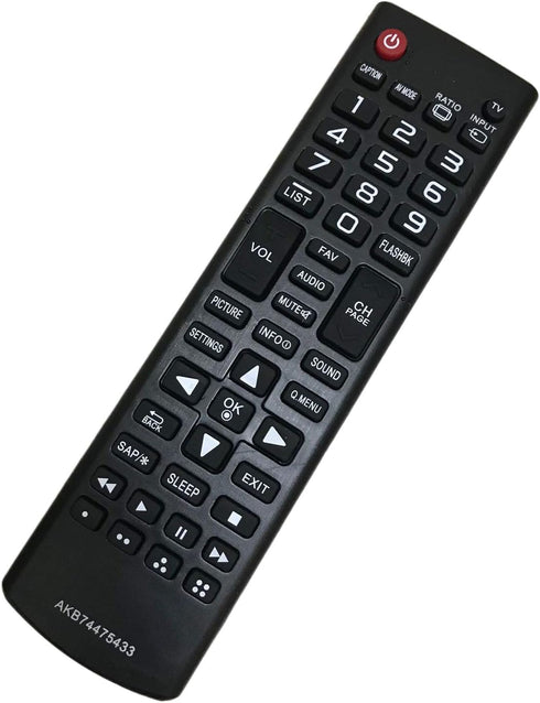 Replacement Remote Controller for LG LED TV Models: 43LF5400, 55LB5550-UC, 60LF6000, 32LB550B, 49LF5400