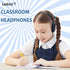 Kids Headphones Bulk for School Classroom 10 Pack, Wired On-Ear Classroom Headphones for Students Children Toddler Boys Girls Teen(Black)