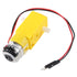 AOICRIE 8PCS 3V-6V 2Pin 1:48 DC Electric Gear Motor TT DC Prewired Gear Motor Dual Shaft Intelligent Car Chassis