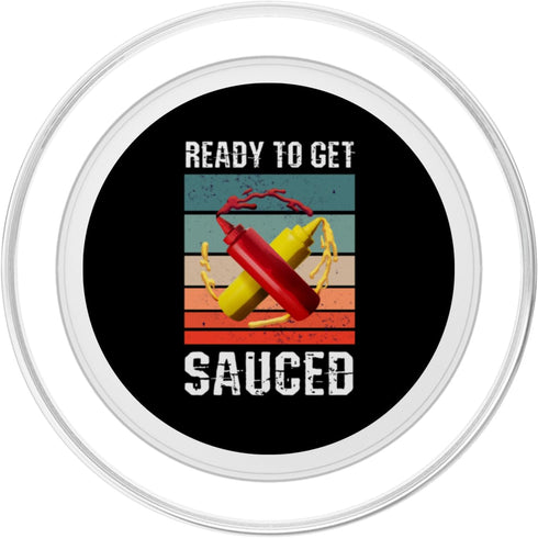 Funny Mayonnaise and Tomato sauce Bottle Ready to get sauced Funny Tomato Sauce and Mayonnaise Bottle PopSockets