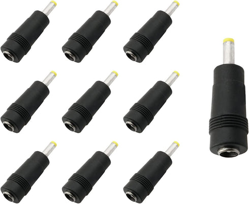 10pcs DC Power Adapter 5.5x2.1mm Female Jack to 4.0x1.7mm Male Plug, Electrical Socket Converter