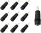 10pcs DC Power Adapter 5.5x2.1mm Female Jack to 4.0x1.7mm Male Plug, Electrical Socket Converter