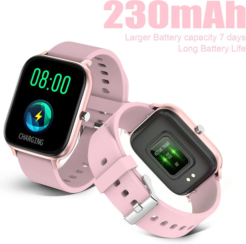 Smart Watch for Men Women - 1.69“ Full Touch Screen, IP68 Waterproof, Bluetooth Fitness Tracker with Heart Rate/Sleep