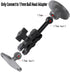 Aluminum 17mm Ball Mount Extension Adapter, 360° Rotation Extension Rod for Car Air Vent Dashboard Suction Cup Phone Holder, Compatible with Garmin GPS Mount