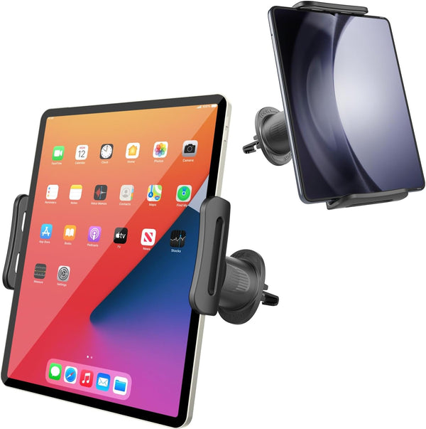 iPad Car Mount Air Vent Holder, Upgraded Metal Hook for 5-11 Inch Tablets, Samsung Galaxy, iPad Pro, iPhone