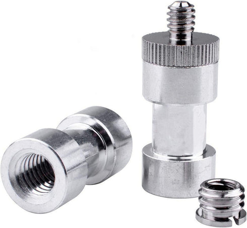 Maxmoral 3 Sets 1/4 Inch to 3/8 Inch Threaded Screw Mount Adapter Set for Camera Tripod Monopod DSLR Flash Trigger