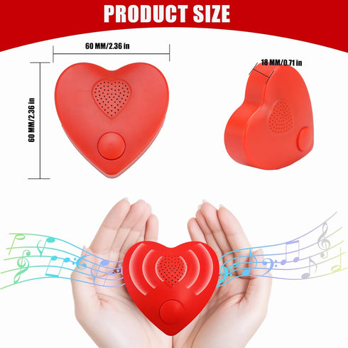 Voice Recorder, 16min USB Downloadable & Recordable Sound Chips Module for Stuffed Animals,Personal Voice Message for Mother's Day Christmas Plush Toy & DIY Creative Gifts for Boys, Girls (Red)