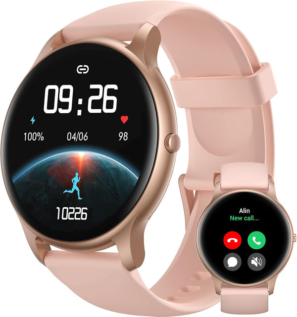 Parsonver Smart Watch for Women, 1.91" HD Screen with Answer/Make Calls, IP68 Waterproof, 100+ Sport Modes, Heart