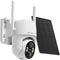 Wireless Outdoor Solar Security Cameras, 360° PTZ Remote Home Security, 2K 3MP with Spotlight Color Night Vision
