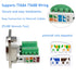 5PCS RJ45 Panel Mount Screw Terminal Adapter, D-Type RJ45 Female Solderless Terminal Cat5E Ethernet Extender