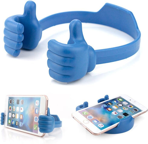 8 Pack Thumbs Up Cell Phone Holder - Adjustable Silicone Tablet Stand, Multi Colors, Portable Desktop Stands for