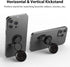 Phone Grip Holder, Adjustable Metal Ring Holder, Kickstand for iPhone, Samsung & Other Phones - Sky Black