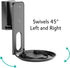 ynVISION.DESIGN Adjustable Wall Mount Compatible with Sonos ERA 100 Speaker - Black 2 Pack (Black, 1 Box of 2 Mounts)