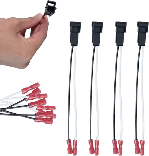 72-4568 (4Pcs) Speaker Adapter Wiring Harness Replacement for General Motor Vehicles GMC Buick Cadillac Chevy Silverado